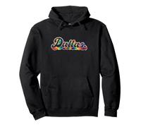 Dallas Tie Dye Vintage Inspired 60s 70s Throwback Retro Vibe Sweat à Capuche