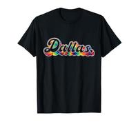 Dallas Tie Dye Vintage Inspired 60s 70s Throwback Retro Vibe T-Shirt