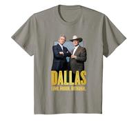 Dallas TV Series Big Two T-Shirt, Enfant, Ardoise, 12 Ans