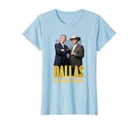 Dallas TV Series Big Two T-Shirt, Femme, Bleu Céleste, XS
