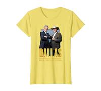 Dallas TV Series Big Two T-Shirt, Femme, Citron, M