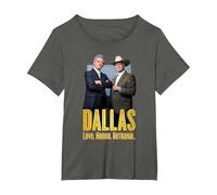 Dallas TV Series Big Two T-Shirt, Femme Grandes Tailles, Asphalte, 1X