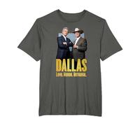 Dallas TV Series Big Two T-Shirt, Homme Grandes Tailles, Asphalte, 4X Tall
