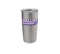 Dallas y2k Texas Vintage Inspired 90s Gen Z Frutiger Vibes Gobelet isotherme en acier inoxydable double paroi