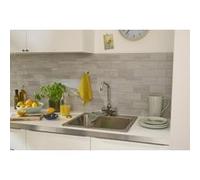Dalle adhésive murale Wall Tiles premium D-C-Fix® effet béton gris L.34,5 x l.30cm