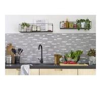 Dalle adhésive murale Wall Tiles premium D-C-Fix® effet plaquette de parement pierre et métal L.34,5 x l.30cm