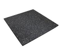 Dalle anti-vibration - IDMAT - 600x600x10 mm - Gris anthracite chiné - Caoutchouc recyclé