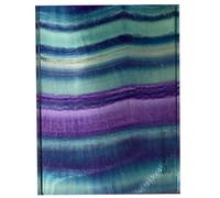 Dalle arc-en-ciel en fluorite véritable naturelle unique, 1 pièce, tranche | Pièce d'exposition de décoration naturelle pour maison, spécimen minéral de fluorite coloré, cadeau de pierre guérison