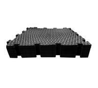 Dalle clipsable en PVC très souple - 50 x 50 x 0.8 cm - noir