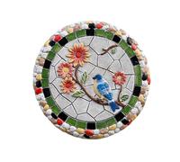 Dalle de chemin multicolore avec motif libellule, papillon ou d'oiseau, dalle ronde for allées/terrasses(Bird)