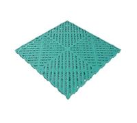 Dalle de Drainage ventilée antidérapante, Sol modulaire en Plastique polypropylène, Dalles Garage for Lave-Auto, 40 x 2 cm(Green)