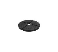 vounot® Dalle Lestage pour Parasols Base de Parasol en HDPE 4pcs à Remplir Protection UV Dalle Robuste Stable pour Parasol Déporté Remplir de Sable 100kg ou d'eau 52L Idéal pour Pieds en Croix Noir