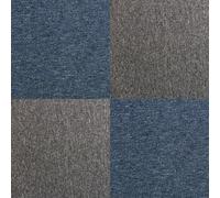 Dalle de Moquette Ultra-Résistant - MonsterShop - Couleur Bleu Tempête & Anthracite - Usage Professionnel - 10m²
