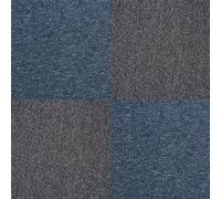 Dalle de Moquette Ultra-Résistant Bleu Tempête & Noir Charbon Usage Professionel Bleu et Noir G