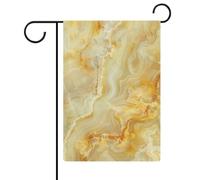 Dalle de pierre jaune doré pâle, beige doux, drapeau de jardin, vacances saisonnières, toile de jute double face, drapeaux extérieurs de maison, cour, 30,5 x 45,7 cm