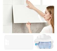 Dalle de Plafond Dalles de Plafond Autocollantes Bords Finis, Panneaux Muraux Adhésifs Modernes Minimalistes, Panneaux de Lambris pour Décoration Intérieure DIY(White,30 pcs (Cover 5.4 m²))