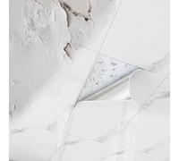 Dalle de plafond Dalles De Plafond En PVC À Coller 60x30cm, Pour Salle De Bain/cuisine, 10, 20, 30, 40, 50 Ou 100 Pièces. Papier Peint Autocollant Imperméable Pour Plafond En Marbre(10 pcs)