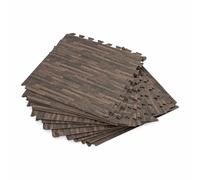 Dalle de protection de sol piscine Bestway effet bois (lot de 12)