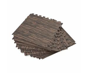 Dalle de protection de sol piscine Bestway effet bois (lot de 12)