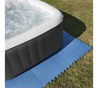 Dalle de protection de sol premium Gré (lot de 9 pièces) - Bleu