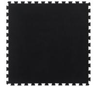 Dalle de sol en caoutchouc noir 12 mm 100 x 100 cm - Antidérapant - Tapis de protection du sol - Tapis de fitness - Insonorisant et amortit les vibrations - Pour vélo d'appartement, tapis de course