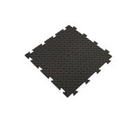 Dalle de sol PVC Clipsable 50x50 cm Sol Antidérapant - Revêtement de sol Noir Garage, Atelier Art Plast