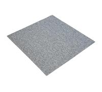 Dalle de tapis gris clair 50 x 50 cm 20 pièces PP et bitume | Dalles modulaires, surface de boucle, polypropylène et bitume, chambres, salons, design amovible