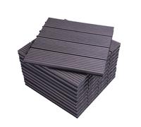 Dalle de terrasse en composite bois-plastique - WOLTU - Gris - 30x30 cm - 11 pièces