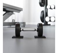 Dalle de terrasse en granulés de caoutchouc noir 6 x 9 x 0,8 cm, tapis en caoutchouc antidérapant pour stabilité et absorption des chocs dans le bureau et le salon, caoutchouc durable.