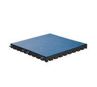Dalle en caoutchouc EPDM avec goupille et trou - 50 x 50 cm - 55 mm - Bleu