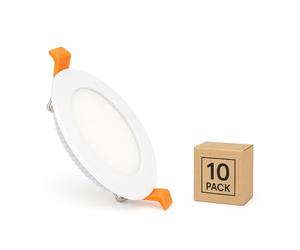 Dalle LED 12W Ronde SuperSlim Coupe Ø 155 mm (Pack 10) 3000K Blanc chaud