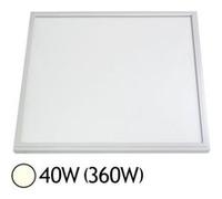 Miidex Plafonnier LED Vision-EL 77770B 595×595×25 mm 38W 4000K Blanc Aluminium/PC