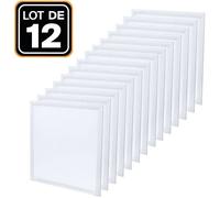 Dalle LED 600x600 40W lot de 12 pcs Blanc Neutre 4000k Haute Luminosité - Plusieurs modèles disponibles