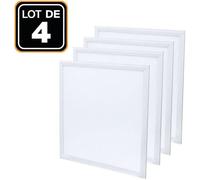 Dalle LED 600x600 40W lot de 4 pcs Blanc Neutre 4000k Haute Luminosité - Plusieurs modèles disponibles