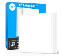 Dalle LED 60x60, Économie d'énergie maximale Panneau Lumineux LED Plafond 3000K/4000k/6000k, Anti-éblouissement UGR≤23, Durée de vie de 50.000+ heures, IP44 (PB0104-60×60cm 3000K 40W, 10 pièces)