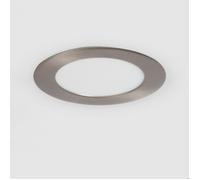 LEDKIA Dalle LED 6W Ronde Extra-Plate Coupe Ø 110 mm Argentée 4000K Blanc n