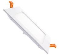 Dalle LED 9W Carrée Extra-Plate Coupe 135x135 mm 3000K Blanc chaud Blanc G