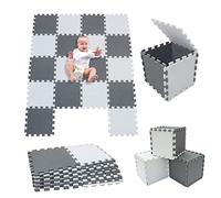 Dalle Mousse BéBé,Tapis Puzzle Bebe, Tapis en Mousse pour BéBé EVA, Tapis De Sol ImperméAble Cadeau Anniversaire Naissance,pour Garçon Fille -sans Substances Nocives (18)
