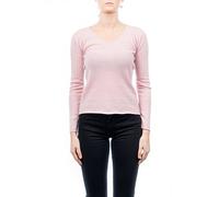 DALLE PIANE CASHMERE - Col en V 100% Cachemire, Made in Italy - Femme, Couleur: Rose, Taille: XXL