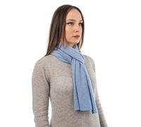 DALLE PIANE CASHMERE Écharpe Femme 100% Cachemire - Ciel