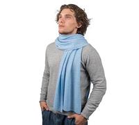 DALLE PIANE CASHMERE Écharpe Homme 100% Cachemire - Ciel