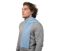 DALLE PIANE CASHMERE Écharpe Homme 100% Cachemire - Ciel