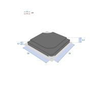 Dalle Pour Parasol 15 Kg Béton Stacio Noir Hespéride - Noir Noir