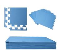 WERKA PRO Dalle pour Piscine Bleu 50x50cm 1cm épaisseur 8 pièces, Alfombras de baldosas