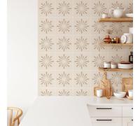 Dalle Pvc Adhesive Murale 20X20 Modèle Beige Stickers Cuisine Stickers Muraux Cuisine Carrelage Adhesif Mural Stickers Salle de Bain Dalle Pvc Adhesive Murale （10 Pièces）
