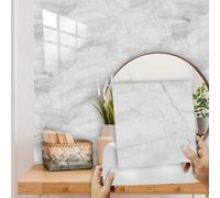 Dalle Pvc Adhesive Murale 30X30 Marbre Gris Stickers Cuisine Stickers Muraux Cuisine Carrelage Adhesif Mural Stickers Salle de Bain Dalle Pvc Adhesive Murale (10 Pièces)