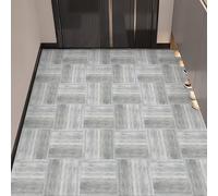 Dalle PVC Adhesive Murale Gris Élégant Stickers Muraux Cuisine Imperméable Placard Mur Armoires Meubles Decoration Dalle PVC Adhesive Sol Stickers Salle de Bain 10x10 cm/10 Pièces