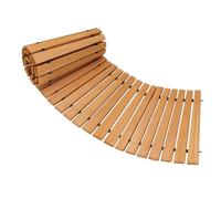 Dalles de chemin en bois pour extérieur - Dalles de trottoir emboîtables pour le jardin, lattes de sol en bois antidérapantes, planches de paysage portables, système de glissement durable pour la