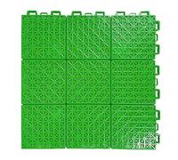 Dalles de Drainage emboîtables, Tapis de Sol modulaire extérieur pour terrasse, Douche, Cuisine, antidérapant, imperméable, Vert, 34 x 34 cm / 54 pièces