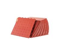 VEVOR Dalles de garage emboîtables, lot de 50, revêtement de sol garage en PP, 305 x 305 x 13,4 mm, texture double face antidérapante, pour protection garages, sous-sols, ateliers de réparation, rouge